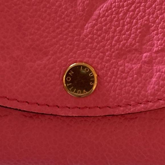 BRAND NEW ROSE LOLLIPOP ROSALIE EMPREINTE COIN PURSE / WALLET - M82485 - Picture 9 of 16